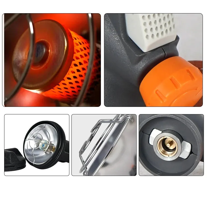 Outdoor Portable Mini Heater Winter Camping fishing tent Stove Gas Burner Heating Survival Equipment Windproof Stainless Steel