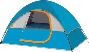 Outdoor Rainproof Double Layer Camping Tent Large Space Hiking Beach Park Tent