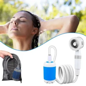 Outdoor Rechargeable Electric Camp Shower -  Waterproof Portable Outdoor Shower Set