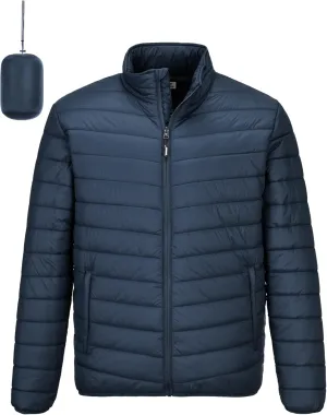 Outdoor Ventures Men's Lightweight Packable Puffer Winter Jacket Insulated Puffy Coat for Snow Ski Hiking Travel