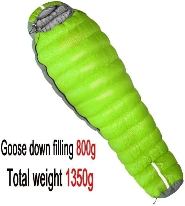 Oversized Mummy Goose Down Sleeping Bag Winter Down Sleeping Bag is Very Warm, Suitable for Camping and Hiking