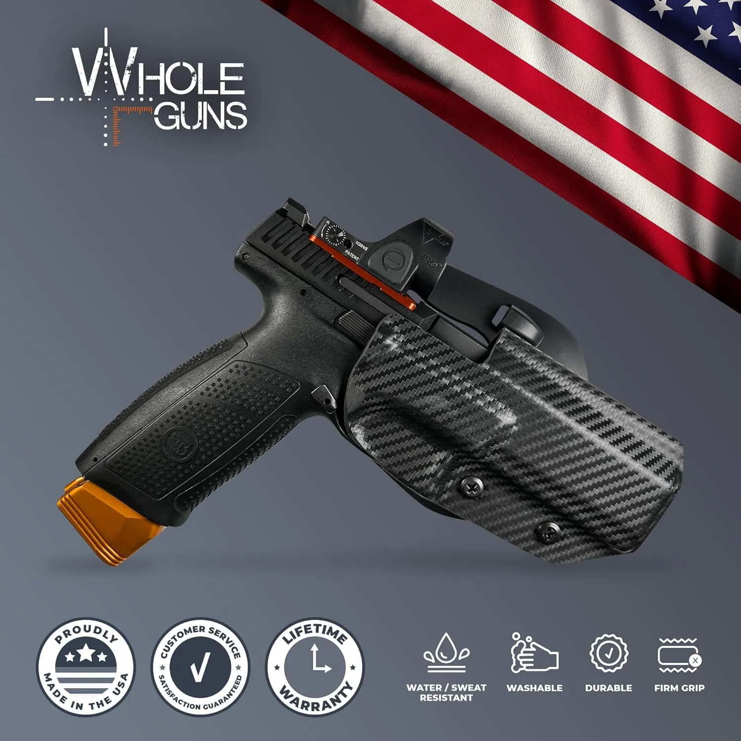 OWB Paddle Holster - Outside The Waistband fits Bul Armory Axe FS Tomahawk