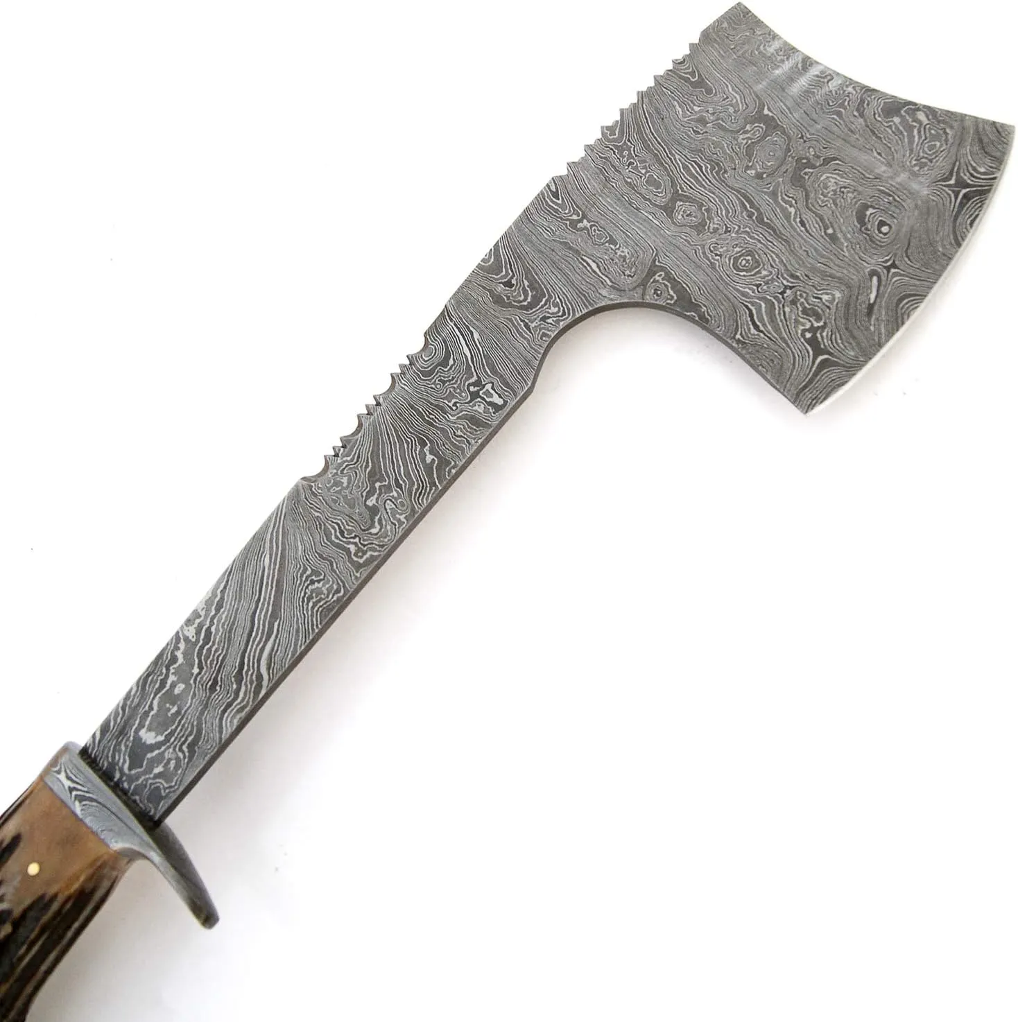PAL 2000 KNIVES Custom Handmade Damascus Steel Axe - Hatchet Tomahawk Axe, Knife, Solid Rose Wood Handle - Inch - Ax
