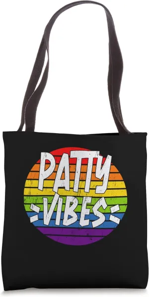 Patty Vibes Matching Squad Family Reunion Last Name Tote Bag