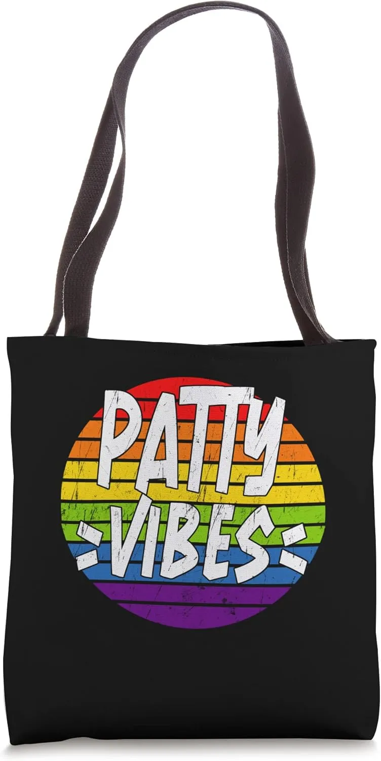 Patty Vibes Matching Squad Family Reunion Last Name Tote Bag