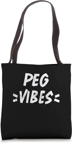 Peg Vibes Matching Squad Family Reunion First Last Name Team Tote Bag
