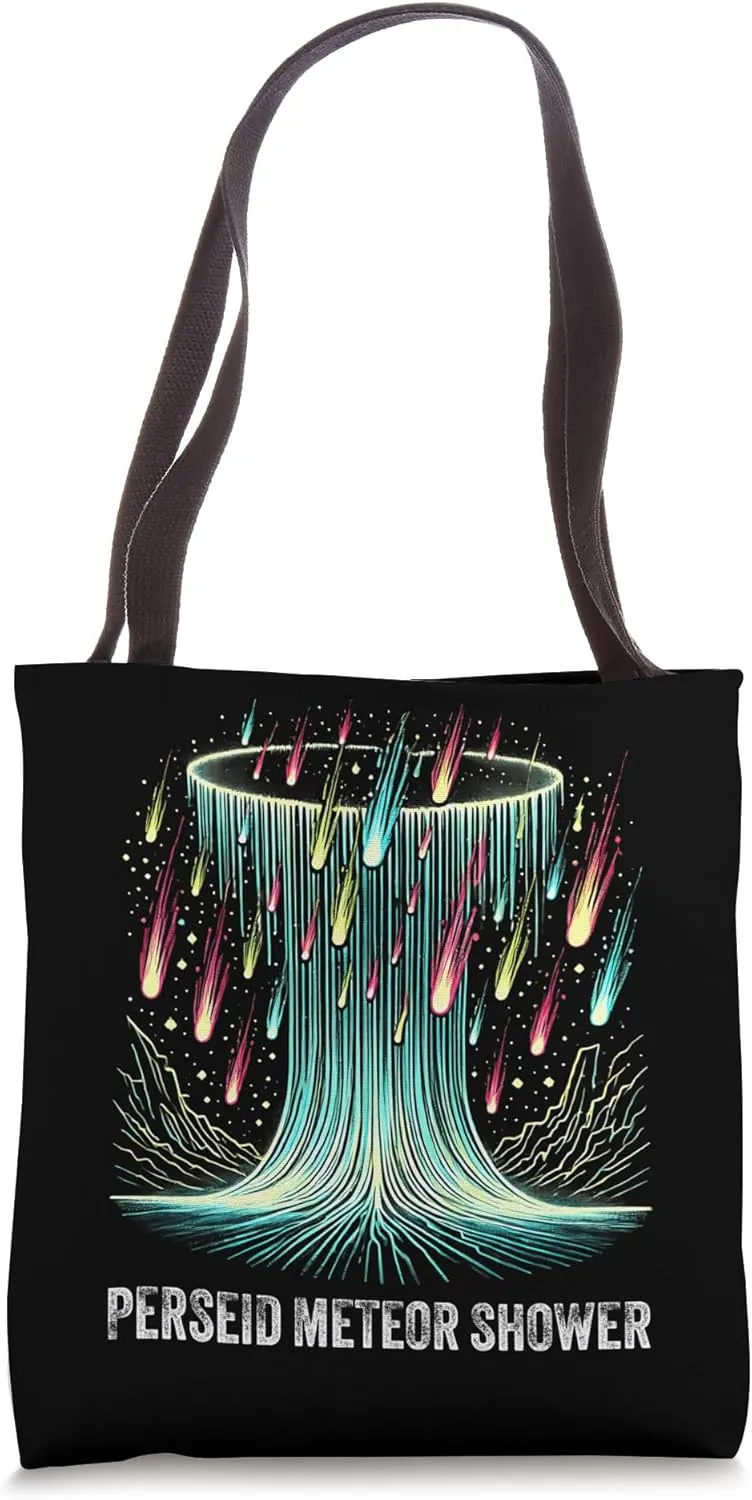 Perseid Hunter Shooting Stars Meteor Shower Astronomy Tote Bag