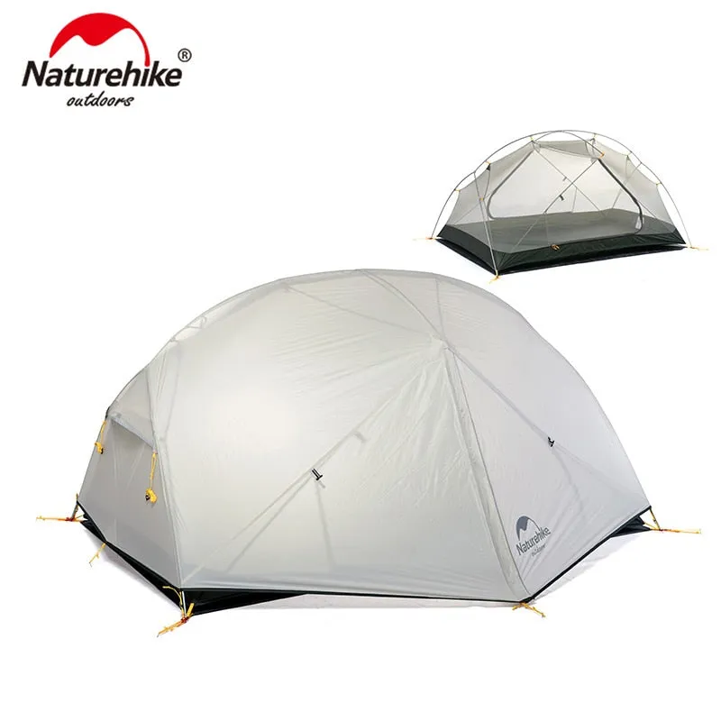 Persons 2 Door-to-door delivery Layer 20D Fabic Expedited delivery Mongar Tent Nylon Tent Camping NH17T007-M  Naturehike Season Waterproof for  3 Double