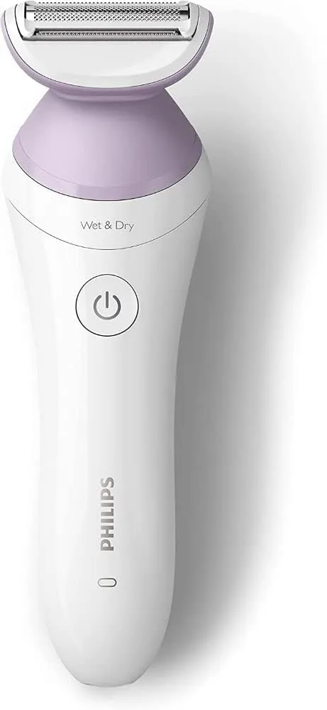Philips Beauty Lady Electric Shaver Series 6000, Cordless with 4 Accessories, BRL136/00, White