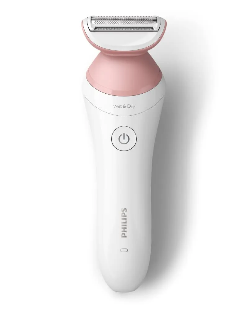 Philips Beauty Lady Electric Shaver Series 6000, Cordless with 7 Accessories, BRL146/00, White