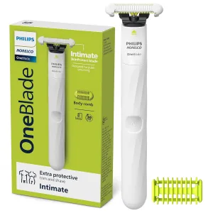 Philips Norelco OneBlade Intimate, Designed for Pubic Grooming, Trim & Shave with Extra Skin Protection, Waterproof, Model QP1924/70