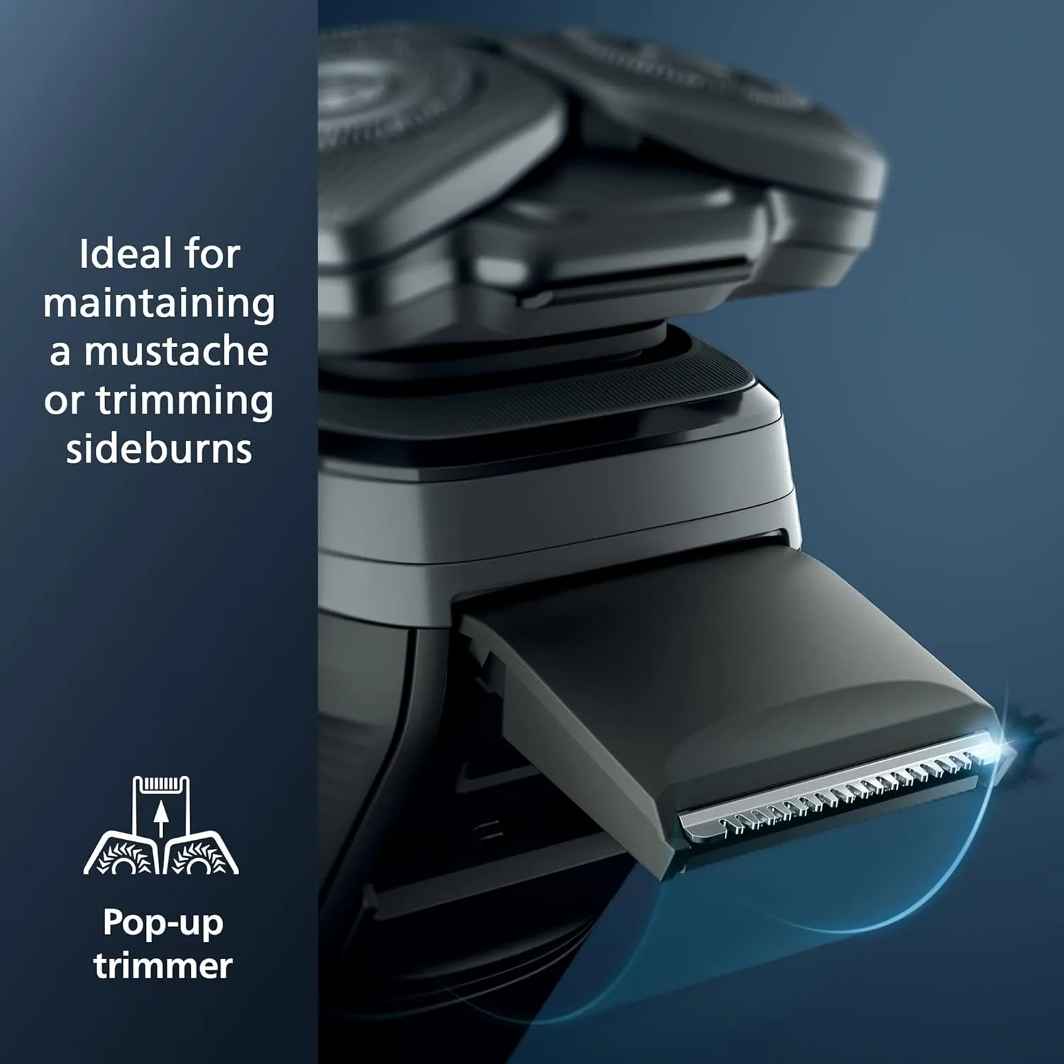 Philips Norelco Shaver 7200, Rechargeable Wet & Dry Electric Shaver with SenseIQ Technology and Pop-up Trimmer, S7887/82