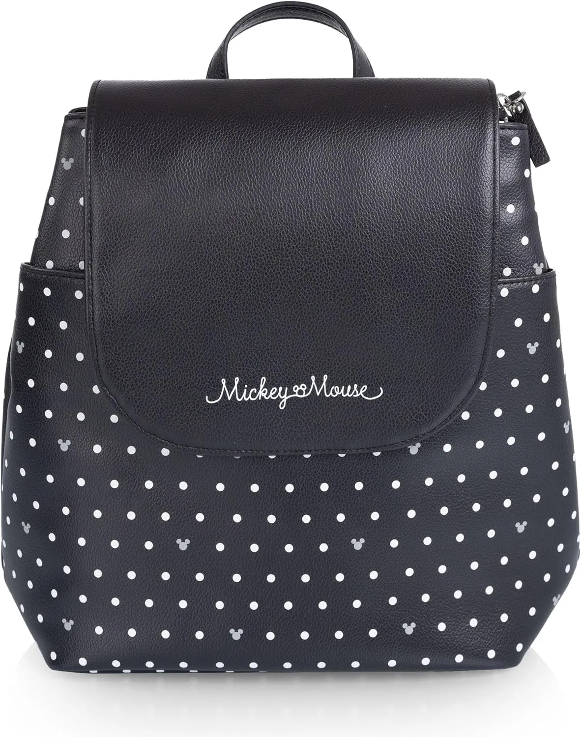 PICNIC TIME Disney Mickey Mouse Downtown Mini Cooler Backpack, Insulated Lunch Bag, Stylish Beach Bag Soft Cooler, (Black)