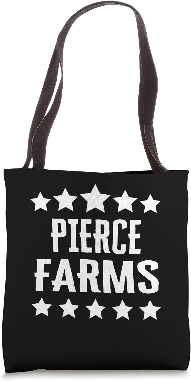 Pierce Farms Family Reunion Squad First Last Name Tote Bag