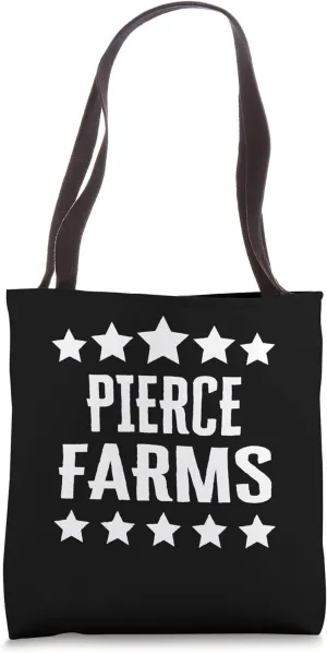 Pierce Farms Family Reunion Squad First Last Name Tote Bag