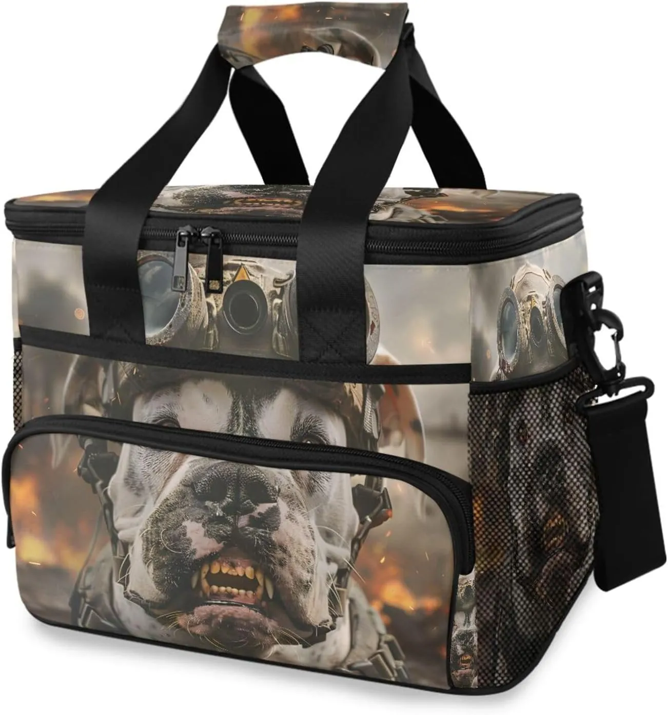 Pitbull Dog Cooler Bag Insulated Cooler Soft Sided Cooler 24 Can Portable Picnic Bag Large Leakproof Lunch Bag Box for Beach Grocery Camping Travel Car Men Women