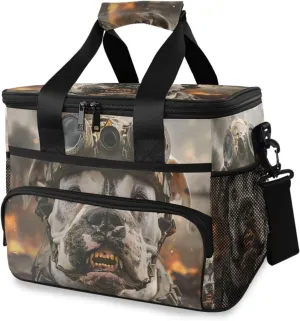Pitbull Dog Cooler Bag Insulated Cooler Soft Sided Cooler 24 Can Portable Picnic Bag Large Leakproof Lunch Bag Box for Beach Grocery Camping Travel Car Men Women