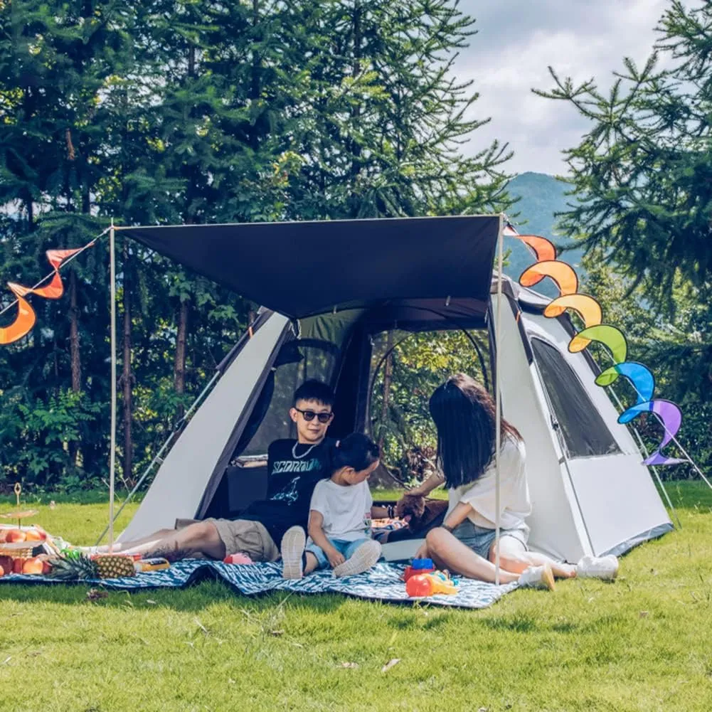 Pop Up Camping Tent for 3-4 Persons, Waterproof Family Tent with Instant Cabin Tent Superior Rainproof for Camping, Hiking, Hiking and Festivals