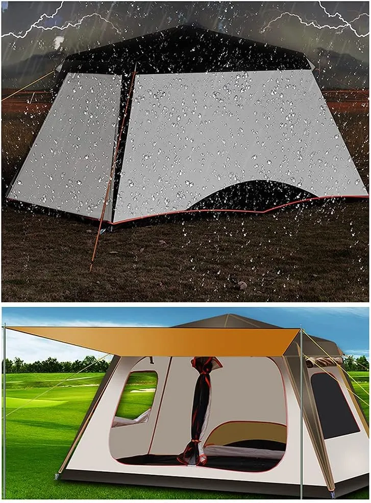 Pop Up Tent Family Camping Tent 5-8 Person Instant Backpacking Camping for Outdoor Beach Traveling Hiking Camping Hunting Fishing Easy Set Up (Automatic Tent 5)