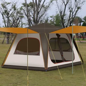 Pop Up Tent Family Camping Tent 5-8 Person Instant Backpacking Camping for Outdoor Beach Traveling Hiking Camping Hunting Fishing Easy Set Up (Automatic Tent 5)