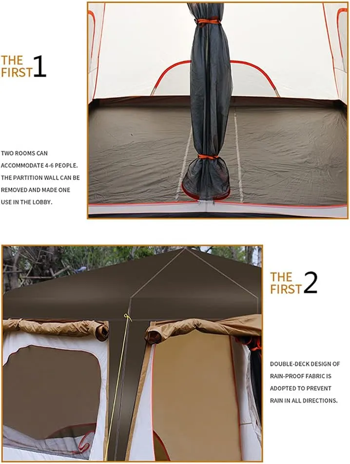 Pop Up Tent Family Camping Tent 5-8 Person Instant Backpacking Camping for Outdoor Beach Traveling Hiking Camping Hunting Fishing Easy Set Up (Automatic Tent 5)