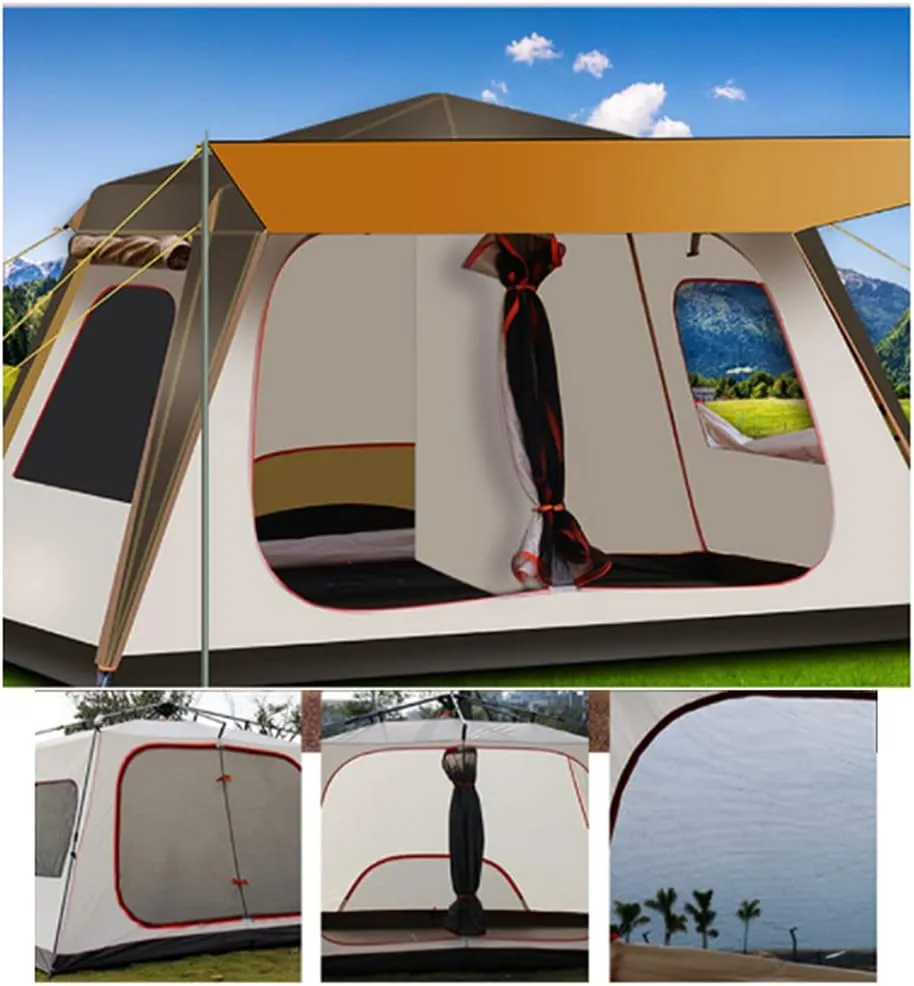 Pop Up Tent Family Camping Tent 5-8 Person Instant Backpacking Camping for Outdoor Beach Traveling Hiking Camping Hunting Fishing Easy Set Up (Automatic Tent 5)