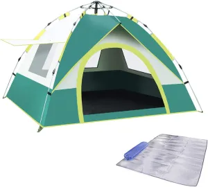 Pop Up Tent Family Camping Tent Instant Cabin Tent 2 Person Portable Tent Automatic Tent Waterproof Windproof for Camping Hiking Beach Fishing and Outdoor Activities