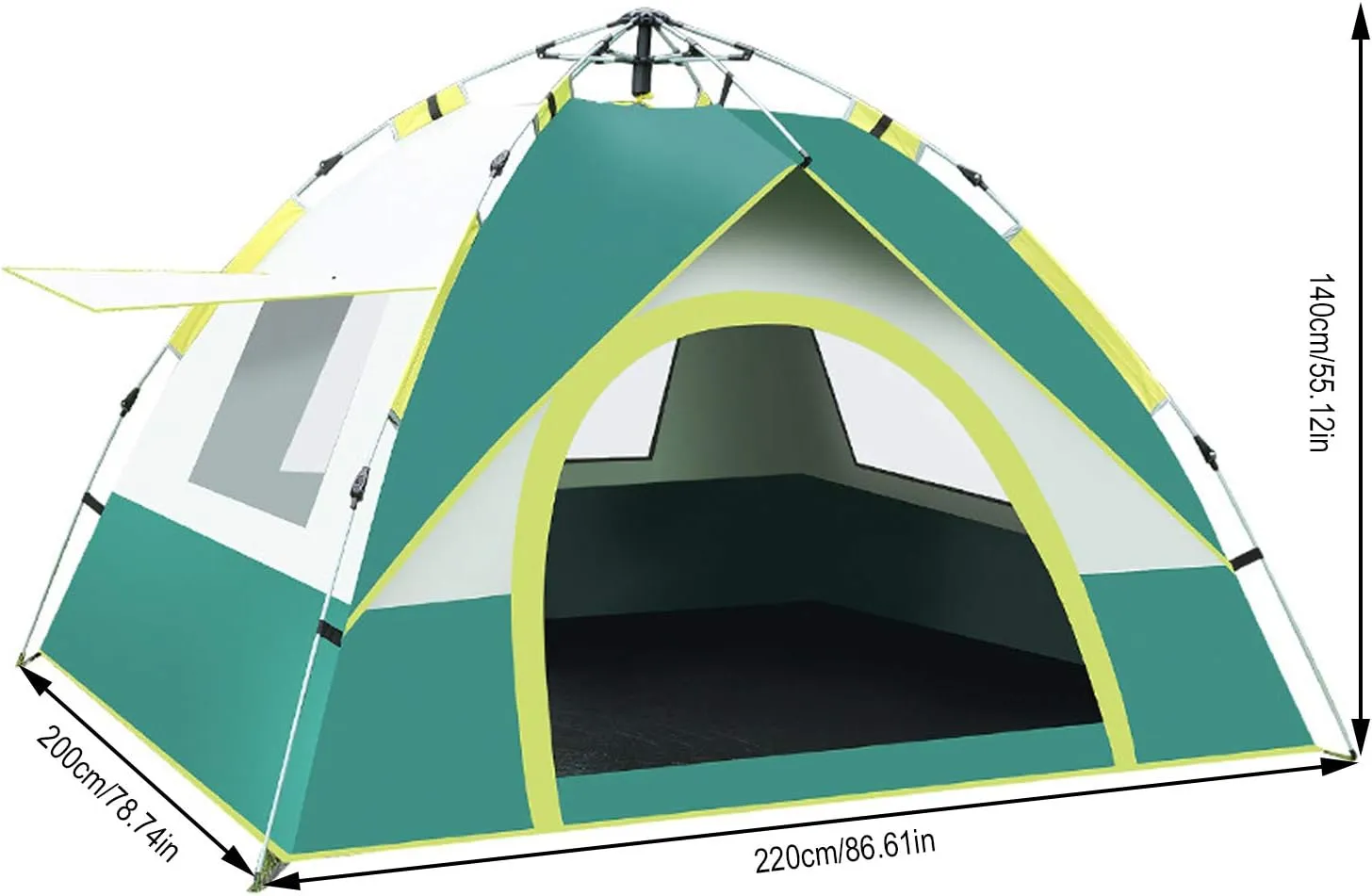 Pop Up Tent Family Camping Tent Instant Cabin Tent 2 Person Portable Tent Automatic Tent Waterproof Windproof for Camping Hiking Beach Fishing and Outdoor Activities