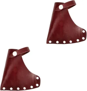 POPETPOP 2pcs Universal Axe Head Portable Case for Hatchet Thicken Cowhide Protector Professional Cover for Axe