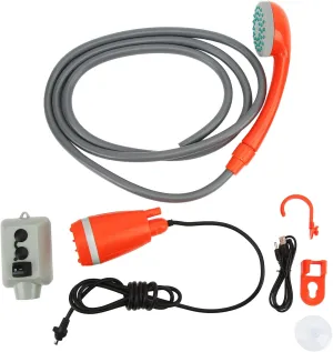 Portable Camp Shower, Protable Shower Pump for Camping, USB Rechargeable Camping Shower Portable Outdoor Shower Universal for RV Yacht Car