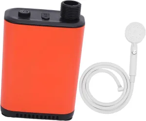 Portable Camping Shower, Rechargeable Battery Included, Ideal for 2-3 People, ABS Material, Outdoor Adventures, Shower Pump with 2600mAh Battery, Camping, Hiking, Beach Lounging