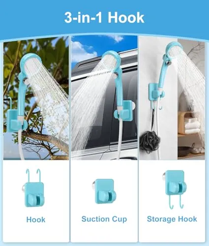 Portable Camping Shower,Upgraded Outdoor Shower w/ Fahrenheit Display