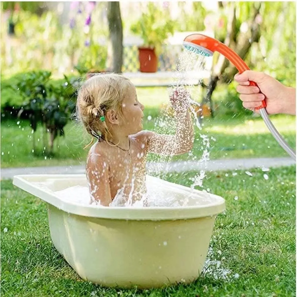 Portable Outdoor Camp Shower Camping Shower Pump Rechargeable Portable Shower Head for Camping Beach Swimming Hiking Traveling