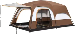 Portable Outdoor Camping Tent for Hiking, Fishing, and Travel, Spacious 2-Person Tent (210x330x185 cm)