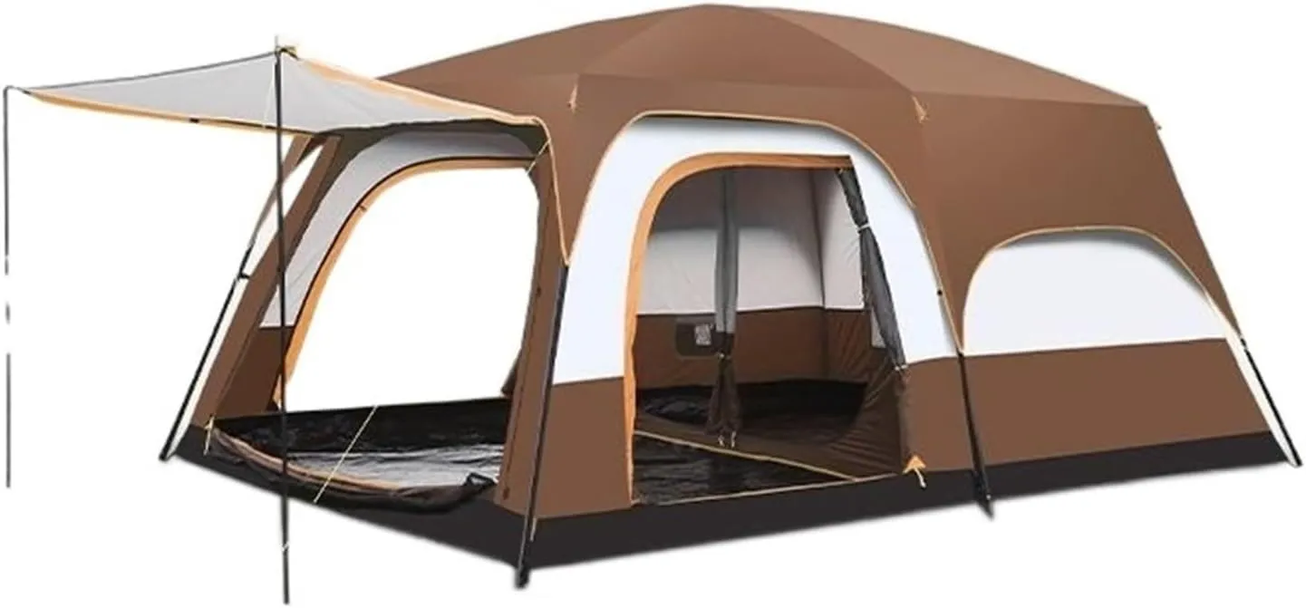 Portable Outdoor Camping Tent for Hiking, Fishing, and Travel, Spacious 2-Person Tent (210x330x185 cm)