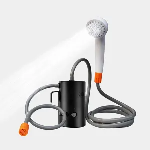 Portable Outdoor Shower, 2 Flow Mode, 4400mAh Battery Powered Shower Pump for Hiking/Backpacking, Travel, Beach, Pet, Flowering, IPX7 Waterproof &USB Rechargeable Camping Shower with 3 LED Lights…