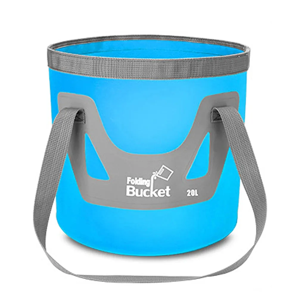 Portable Rechargeable Camping Shower Pump - Outdoor Shower Head with Bucket for Camping, Hiking, Traveling