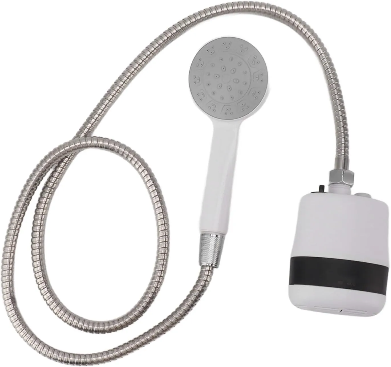 Portable Shower, 2200mAh Battery Camping Shower with 4.9Ft Hose, Compact Handheld Outdoor Shower Pump, Rechargeable Battery Powered for Travel