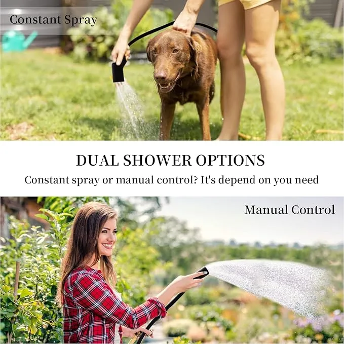 Portable Shower,5 Gallons/20L Camping Shower Bag with Electric Air Pump,Water Level Window,Solar Shower with Hot Water,Adjustable Nozzle,Camp Shower for Beach Hiking Outdoor Camping Trip