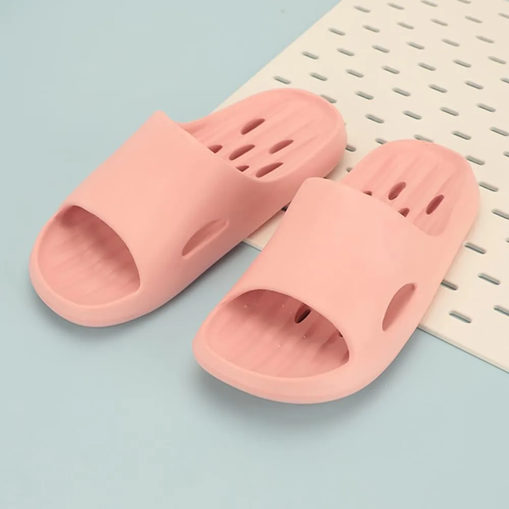 Quick-Drying Shower Slippers with Drainage Holes for Men and Women - Slip-Resistant, Lightweight, and Soft - Ideal for Fitness, Home, and Dorm Showers