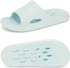 Quick-Drying Shower Slippers with Drainage Holes for Men and Women - Slip-Resistant, Lightweight, and Soft - Ideal for Fitness, Home, and Dorm Showers
