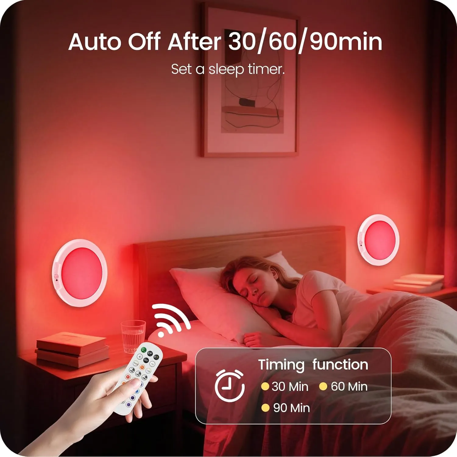 Rechargeable Motion Sensor Ceiling Light with Remote, RGBW LED Wireless Ceiling Light Fixture, DIY Colors, Color-Changing Ambient Light, Dimmable, Battery Operated, Magnetic for Shower