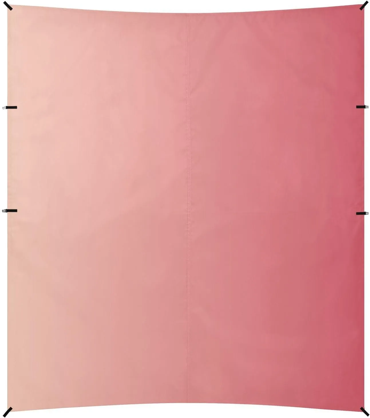 Red Gradient Stable Beach Tent UPF50  Protection Lightweight Outdoor Sun Shade with Sand Pockets for Backyard, Grassland, Park