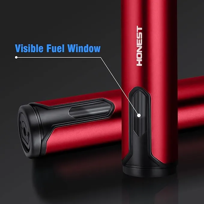 Refillable Torch Lighter 2 Pack Butane Torch Lighters for Candle Adjustable Jet Flame Pen Lighter 6-inch Butane Gas Lighter for BBQ Stove Grill Candle Camping (Gas Not Included)
