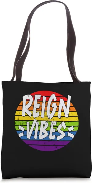 Reign Vibes Matching Squad Family Reunion Last Name Tote Bag