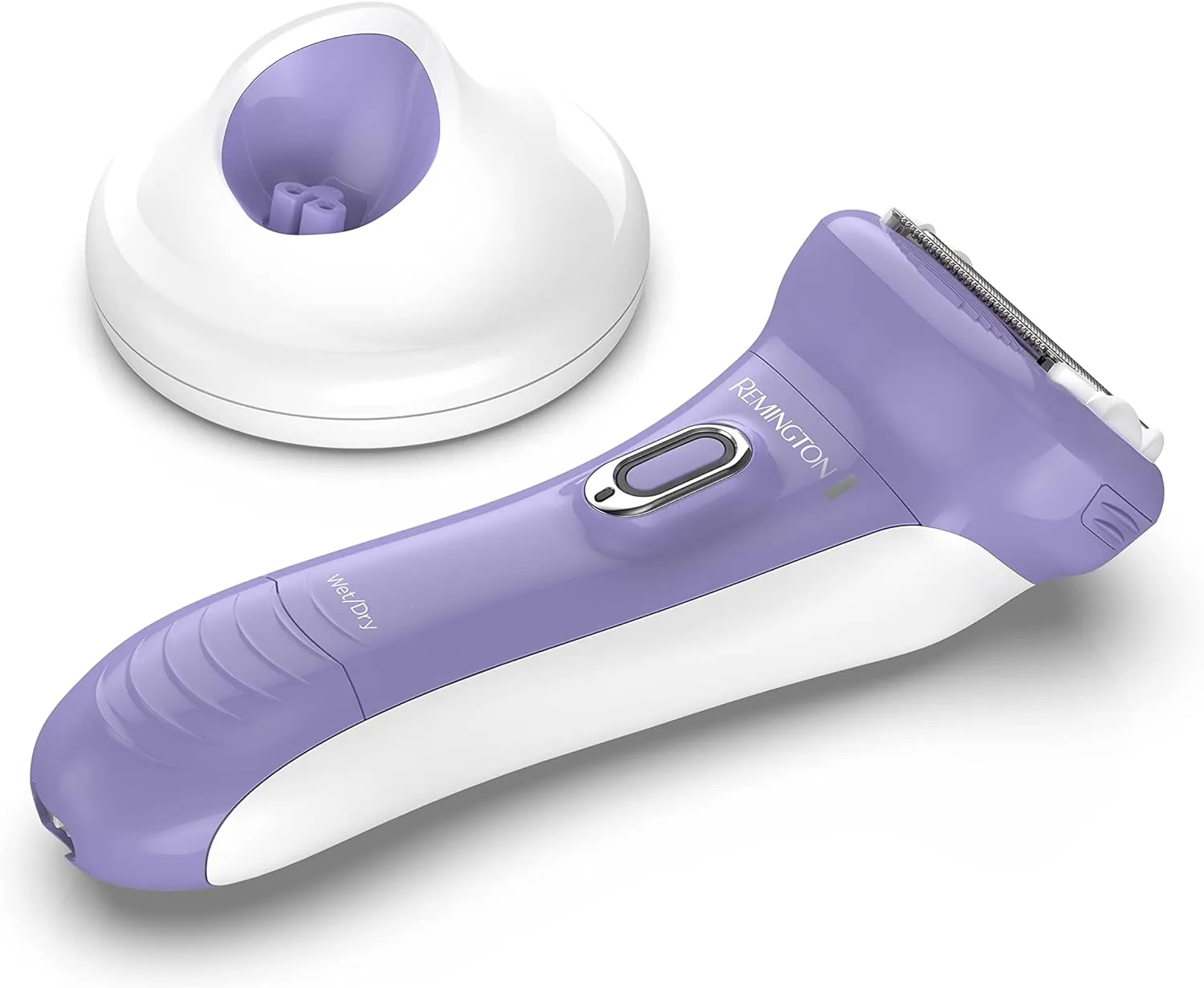 Remington Smooth & Silky Electric Shaver for Women, 4-Blade Smooth Glide Foil Shaver and Bikini Trimmer with Almond Oil Strip, Shave Wet or Dry