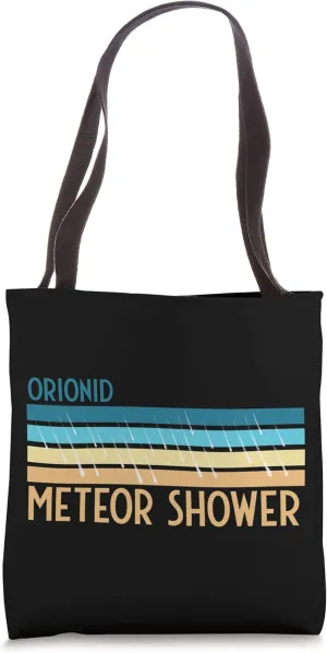 Retro Stripes Orionid Meteor Shower Tote Bag