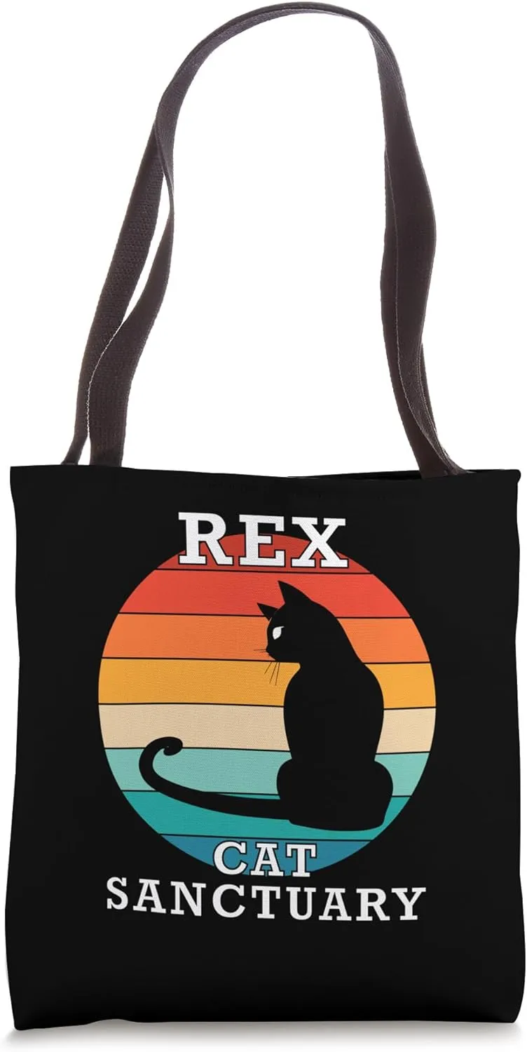 Rex Cat Sanctuary Group Family Reunion Name Tote Bag