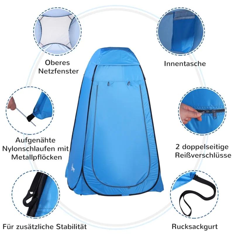 Rootz Pop Up Toilet Tent - Mobile Camping Shower Tent - Changing Tent - Quick Setup - Enhanced Privacy - Durable and Lightweight - 120cm x 120cm x 190cm