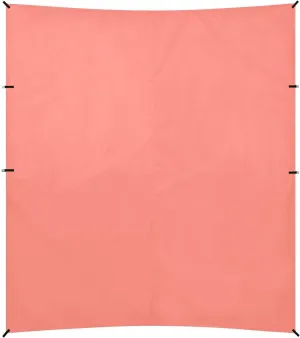 Salmon Solid Color Pure Plain Beach Tent UPF50  Lightweight Sun Shelter with Sturdy Poles, Sandbags and Shovel for Family Trips, Picnics & Camping